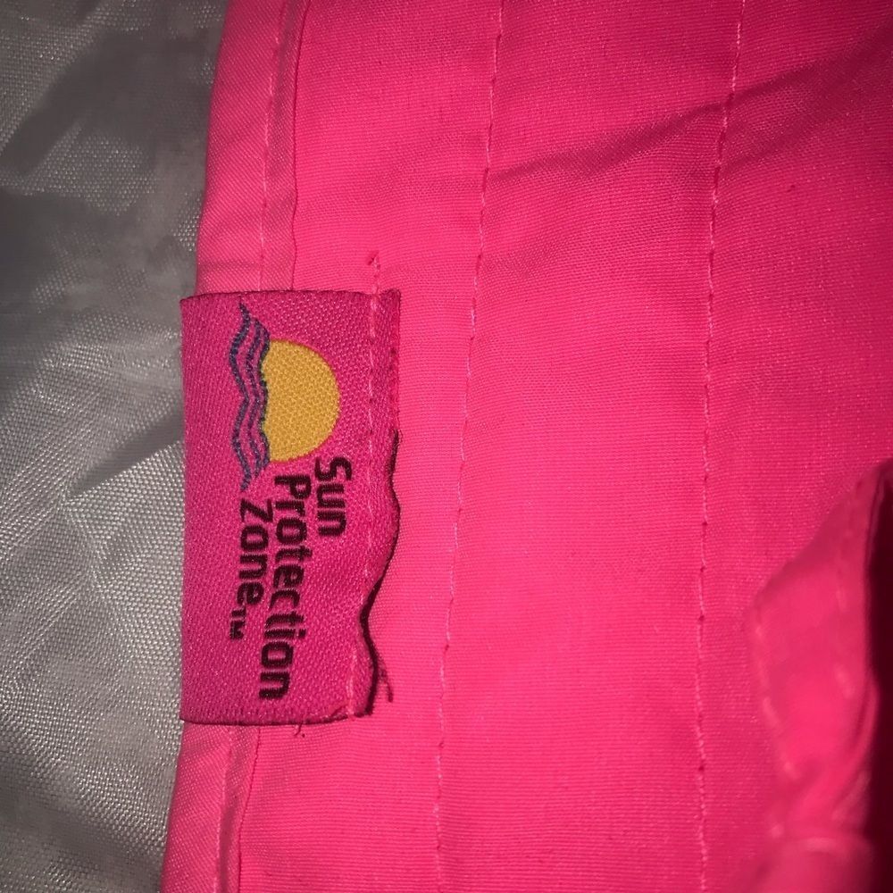 Sun Protection Zone Neon Coral Pink Summer Fishing Hat - Picture 11 of 13